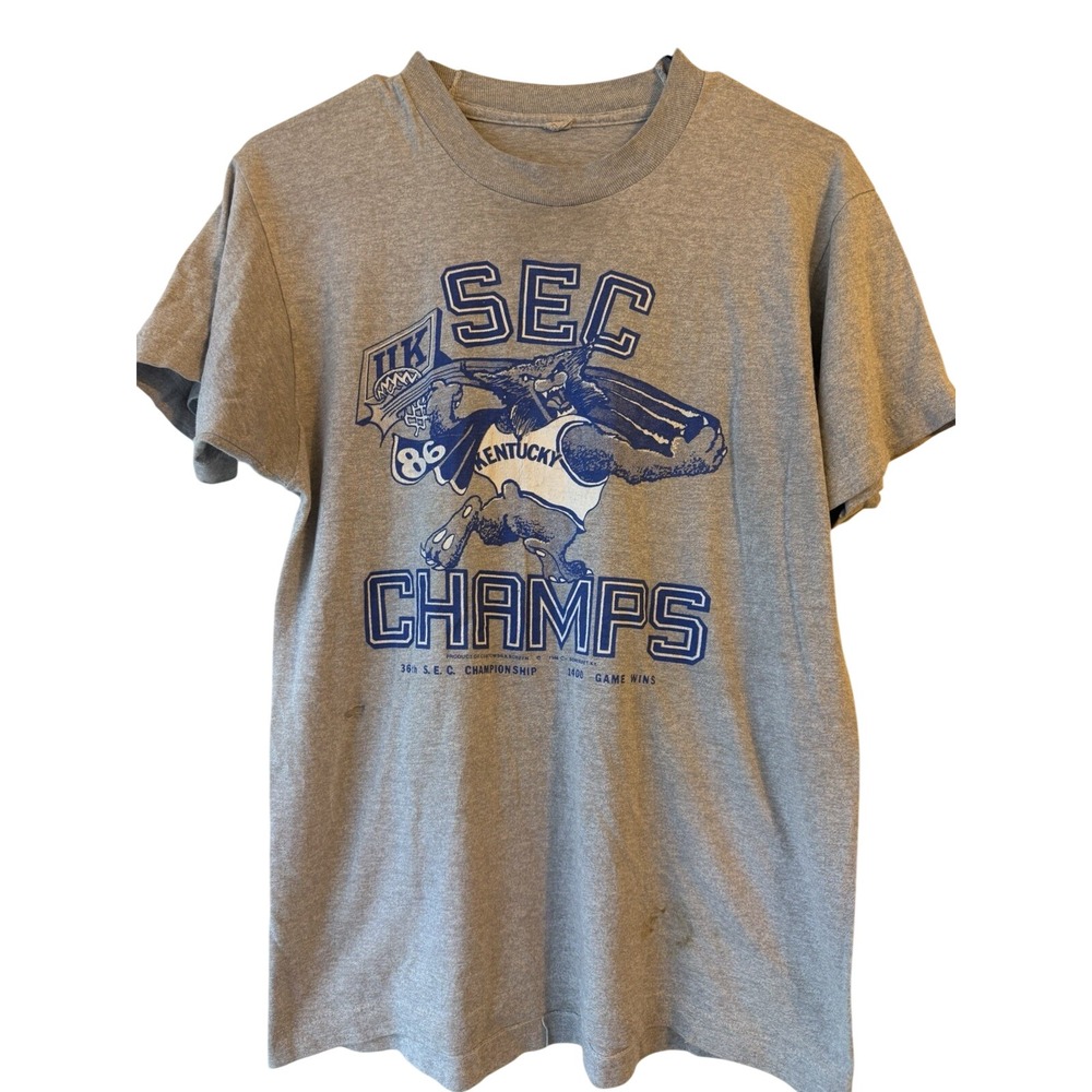 Vintage 1988‎ Kentucky Wildcats T Shirt SEC  Small